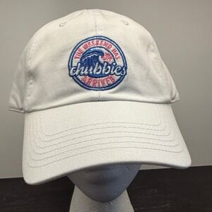 Chubbies Mens White The Weekend Has Arrived Embroidered Dad Hat Adjustable Cap